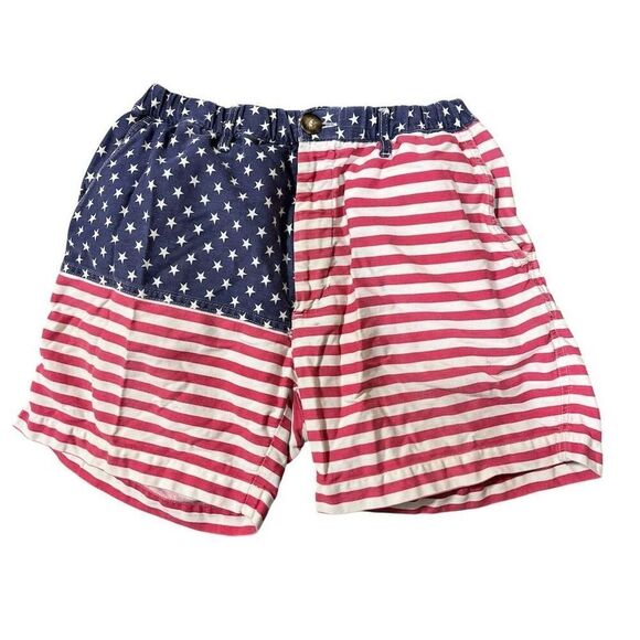 Chubbies Men's American Flag Shorts 'Mericas Size M Patriotic Casual - Picture 1 of 4